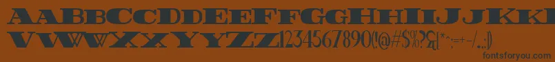 FatestHigh Font – Black Fonts on Brown Background