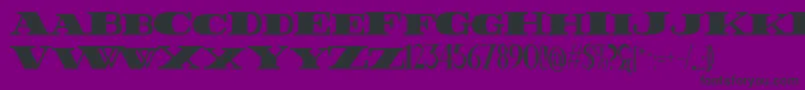 FatestHigh Font – Black Fonts on Purple Background