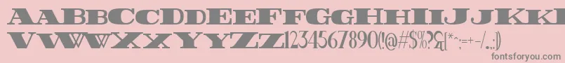 FatestHigh Font – Gray Fonts on Pink Background