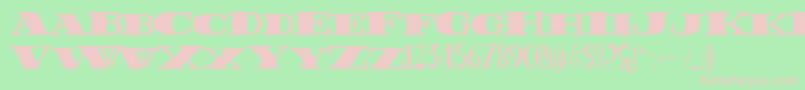 FatestHigh Font – Pink Fonts on Green Background