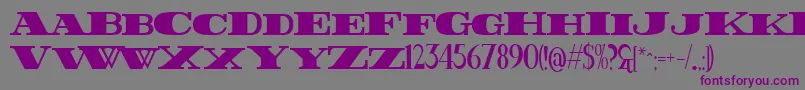 FatestHigh Font – Purple Fonts on Gray Background