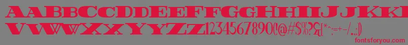 FatestHigh Font – Red Fonts on Gray Background