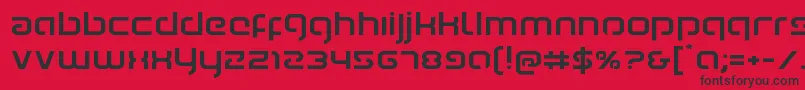 Youngerbloodexpand Font – Black Fonts on Red Background