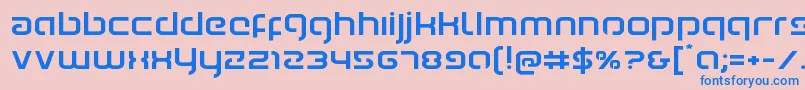 Youngerbloodexpand Font – Blue Fonts on Pink Background