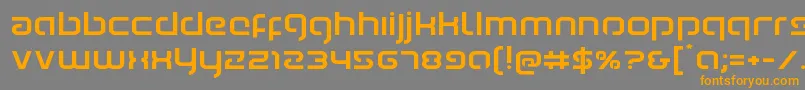 Youngerbloodexpand Font – Orange Fonts on Gray Background