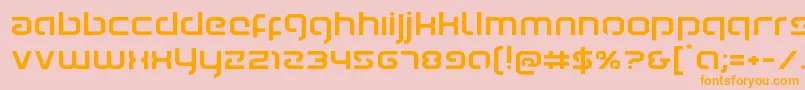 Youngerbloodexpand Font – Orange Fonts on Pink Background