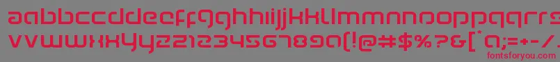 Youngerbloodexpand Font – Red Fonts on Gray Background