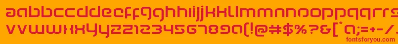 Youngerbloodexpand Font – Red Fonts on Orange Background