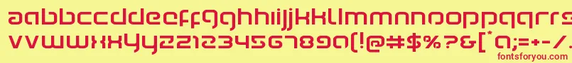 Youngerbloodexpand Font – Red Fonts on Yellow Background