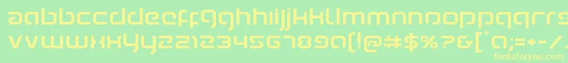 Youngerbloodexpand Font – Yellow Fonts on Green Background