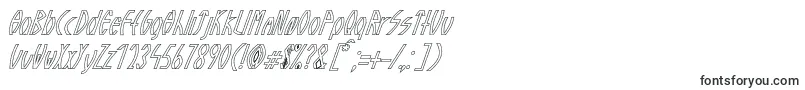 フォントGuazhiruItalicOutlined – TTFフォント