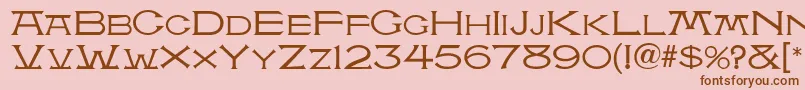 AtlantisMf Font – Brown Fonts on Pink Background