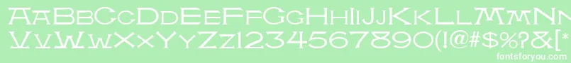 AtlantisMf Font – White Fonts on Green Background