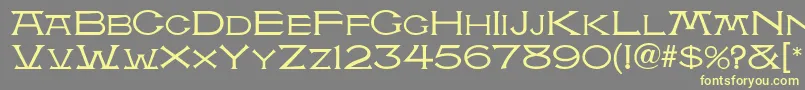 More about AtlantisMf Font AtlantisMf Font – Yellow Fonts on Gray Background