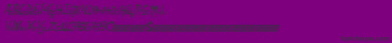 Шрифт Finaldays – чёрные шрифты на фиолетовом фоне