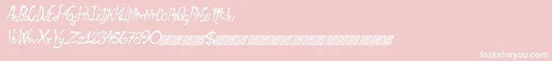 Finaldays Font – White Fonts on Pink Background