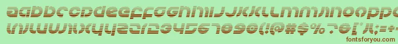 Шрифт Kovacsgradital – коричневые шрифты на зелёном фоне