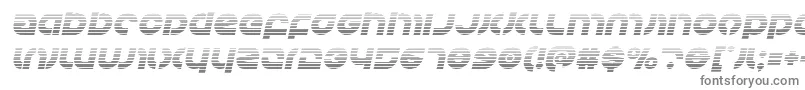 Kovacsgradital-fontti – harmaat kirjasimet valkoisella taustalla