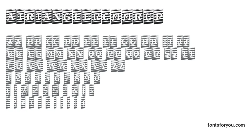Schriftart ATrianglercmmrup – Alphabet, Zahlen, spezielle Symbole