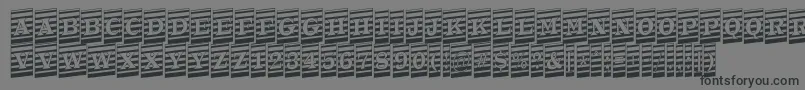 ATrianglercmmrup Font – Black Fonts on Gray Background