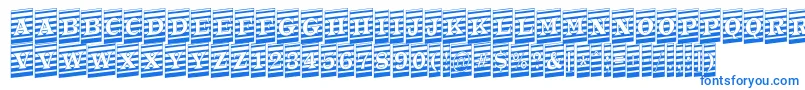 ATrianglercmmrup-fontti – siniset fontit valkoisella taustalla