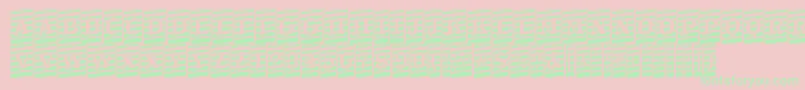 Шрифт ATrianglercmmrup – зелёные шрифты на розовом фоне