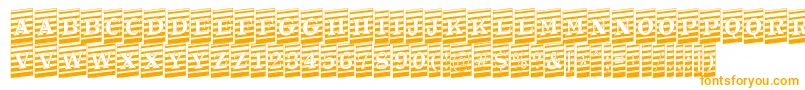 ATrianglercmmrup Font – Orange Fonts on White Background
