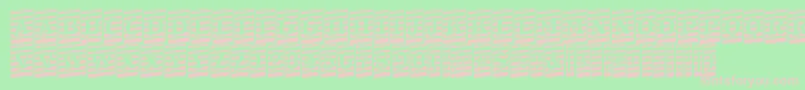 ATrianglercmmrup Font – Pink Fonts on Green Background