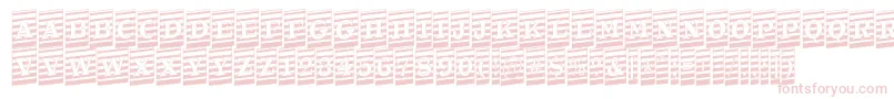 ATrianglercmmrup Font – Pink Fonts on White Background