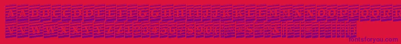 Шрифт ATrianglercmmrup – фиолетовые шрифты на красном фоне