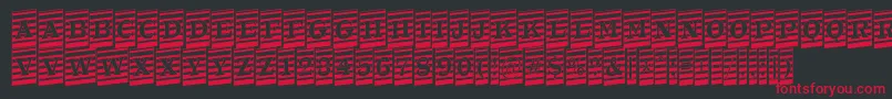Шрифт ATrianglercmmrup – красные шрифты на чёрном фоне