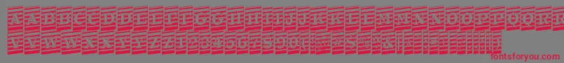 ATrianglercmmrup Font – Red Fonts on Gray Background
