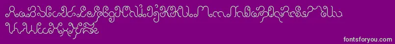 EtherealSky Font – Green Fonts on Purple Background
