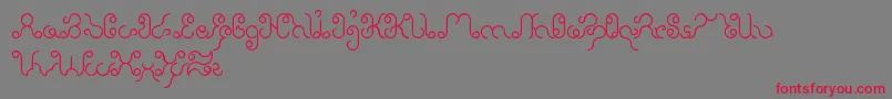 EtherealSky Font – Red Fonts on Gray Background