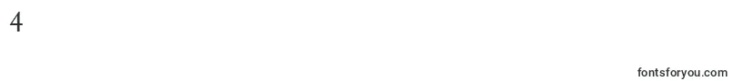 Garyowen Font – Fonts for Digit 4