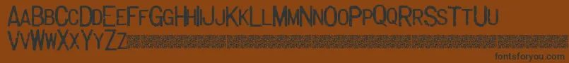 Majorlabel Font – Black Fonts on Brown Background