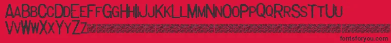 Majorlabel Font – Black Fonts on Red Background