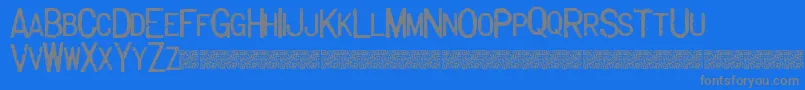 Police Majorlabel – polices grises sur fond bleu
