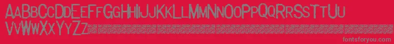 Majorlabel Font – Gray Fonts on Red Background