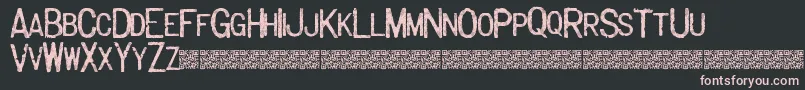 Majorlabel-Schriftart – Rosa Schriften auf schwarzem Hintergrund