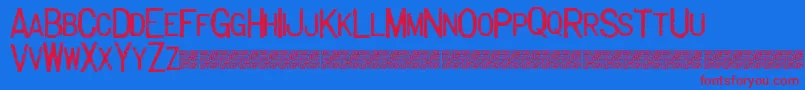 Weitere Informationen zur Majorlabel-Schriftart Majorlabel-Schriftart – Rote Schriften auf blauem Hintergrund