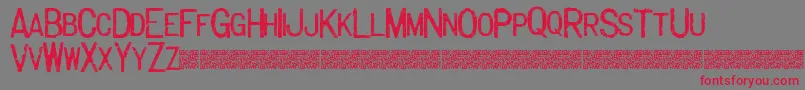 Majorlabel Font – Red Fonts on Gray Background
