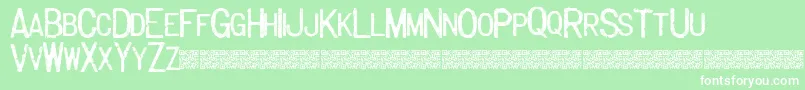 Majorlabel Font – White Fonts on Green Background