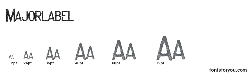 Majorlabel Font Sizes