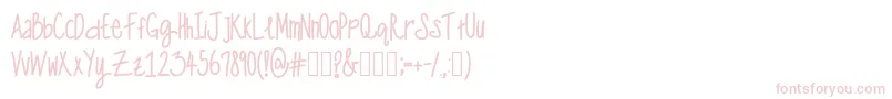 OneManWolfPack Font – Pink Fonts on White Background