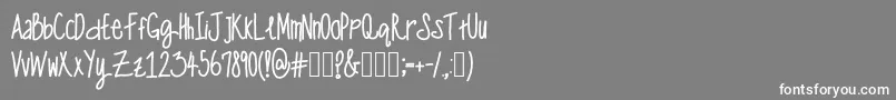 OneManWolfPack Font – White Fonts on Gray Background
