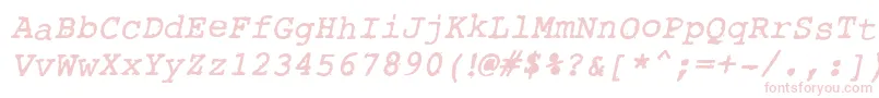 RoughTypewriterBldItl Font – Pink Fonts