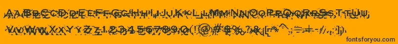 Xxon Font – Black Fonts on Orange Background