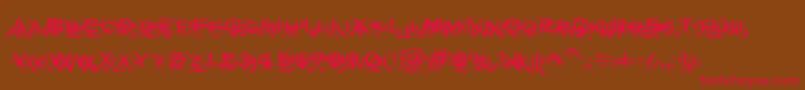 Xxon Font – Red Fonts on Brown Background