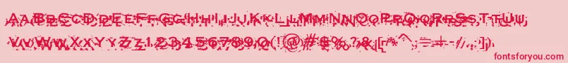 Xxon Font – Red Fonts on Pink Background